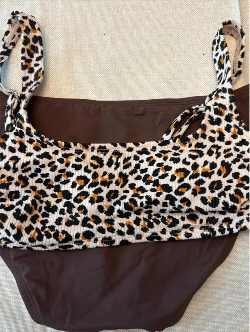 Athleta Women's Brown and Multi Bikinis-and-tankini-set